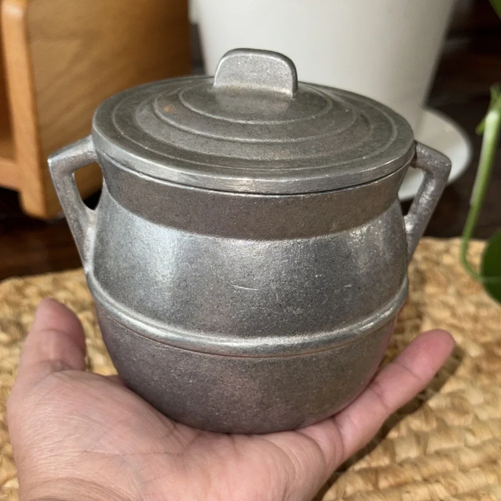 Wilton Armetale Mini Bean Pot Soup Pot Vintage Pewter‎ With Lid